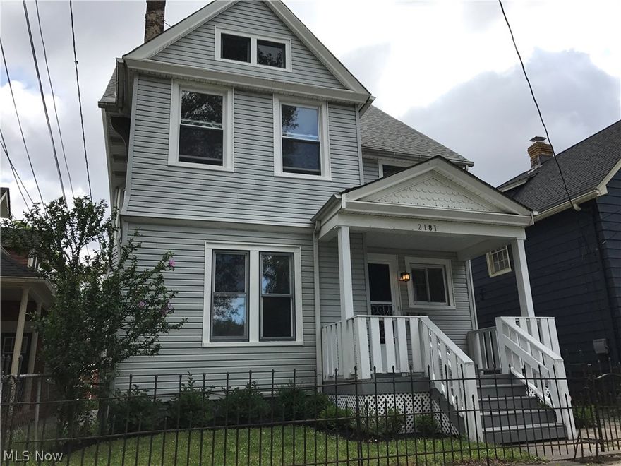 Fully renovated century home duplex in the blossoming South of Lorain neighborhood of Ohio City. With the West Side Market, W. 25th St, and all the new bars/restaurants Lorain Ave. has to offer steps away, tenants will love this location. Stunning 3 bed, 1 bath first floor unit is highlighted by its beautifully remodeled kitchen consisting of large center island and brand new stainless steel appliances.  Other updates include refinished hardwood floors throughout, new first floor laundry, 2nd floor remodel, new electrical and plumbing throughout, HVAC, and electrical panels. Additional outdoor living space with front and side porches and fenced in back yard. Whether you are owner occupant or looking for an investment property in a high demand location, 2181 W 32nd is a must see.