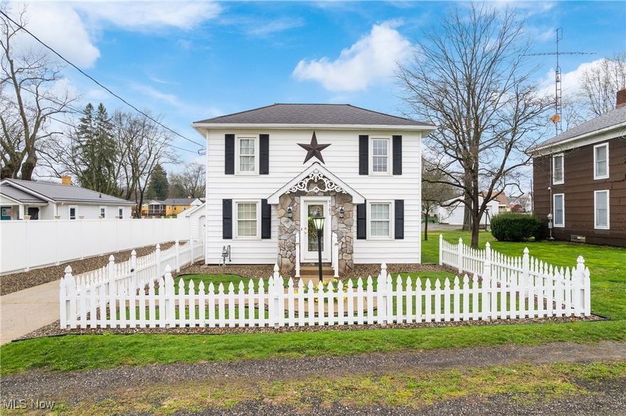 Long time owner selling. Home has 2 bedrooms with possible third.  One full bath on lower level and 1/2 bath upstairs.  Central air and 200 amp electric.. Beautiful outdoor fenced in courtyard with fire pit - perfect for entertaining.  2 car detached garage- 5 car total.   Larger garage contains a  kitchenette and full bath - kitchenette 9 x 10 - living room 19 x 13 - bedroom 11 x 11.  Endless possibilities for this  beautiful property.  Great for outdoor entertaining.  Zoned R1 & B1