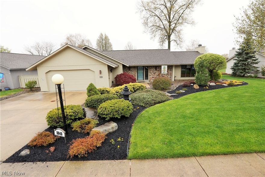 This stunning three-bedroom, two-bath, one-owner ranch was a gem when it was built in 1999. Interior upgrades at that time include a full-wall fireplace with built-in custom bookshelves that adds warmth and classic elegance to the living area. Just off the living room a four-season room opens to the graceful trees and garden area of this very large, beautifully landscaped lot. Also included in the original upgrades, a bonus room just off the master suite. Perfect for hobbies, crafts or a hidden office. The upgrades and enhancements to this lovely home have continued, such as Solar Tube skylights (three of them throughout the home). Not forgetting the unique stone water feature just off the ceramic tile patio, upgraded flooring and a stunning kitchen remodel that is sure to please homeowners and guests alike. All this wrapped into an energy-efficient Geothermal home. The list of updates is too extensive to mention here so we have provided them for you at the home and online. We suggest