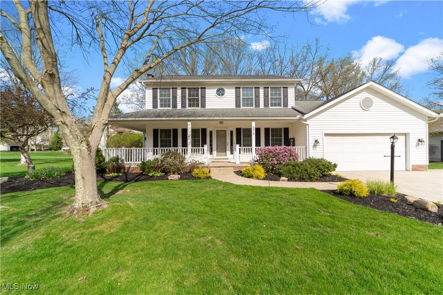 Finally, a home in Lacolline Estates is FOR SALE! Welcome to this quality-built 3 bed, 2.5 bath colonial home in coveted Lacolline Estates. This Paragon-built beauty is filled with charm and thoughtful updates on a peaceful ½+ acre private setting. Step inside to find a welcoming floorplan, starting with elegant French doors that open to a cozy sitting room or living room. More French doors lead to the comfortable family room, featuring a brick gas fireplace and a brand-new double window with a charming window seat overlooking the scenic backyard. The kitchen features beautiful KraftMaid maple cabinets, providing an abundance of storage, and a bright eat-in area that flows seamlessly to the extra-large deck through the newer sliding glass door. Whether you’re relaxing sipping coffee, dining, or entertaining guests on the freshly stained deck, you’ll love the privacy of your partially wooded backyard. For more formal gatherings, the separate dining room is perfect. Upstairs, you’ll find three generously sized bedrooms, each with large closets and plenty of natural light. The primary bath features a relaxing garden tub and serene atmosphere, your perfect retreat at the end of the day. The spacious, clean, dry basement is ideal for a home gym, playroom, hobby space, workshop or storage. You’ll appreciate the extra-large 2+ car garage with even more storage, and the classic white wraparound porch that’s been welcoming guests since the home was built. Significant updates include a new furnace and A/C system installed in 2023, a new concrete driveway and extension in 2021, and a roof replacement in 2015. Too many updates to list. This home is located within walking distance to Hike & Bike, Silver Springs Park, and Bow Wow Beach dog park. Fox Den golf course, restaurants and shopping are just minutes away. This is your chance to own a well-cared-for home in one of the area’s most desirable neighborhoods. Your Home Sweet Home awaits!