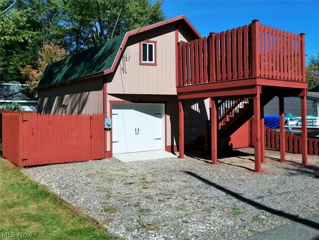 Great lake view with this 2 story unfinished new build with Deck and fenced in yard. Waiting for someone to complete. City utilities available. Owner financing available. Lots of possibilities!