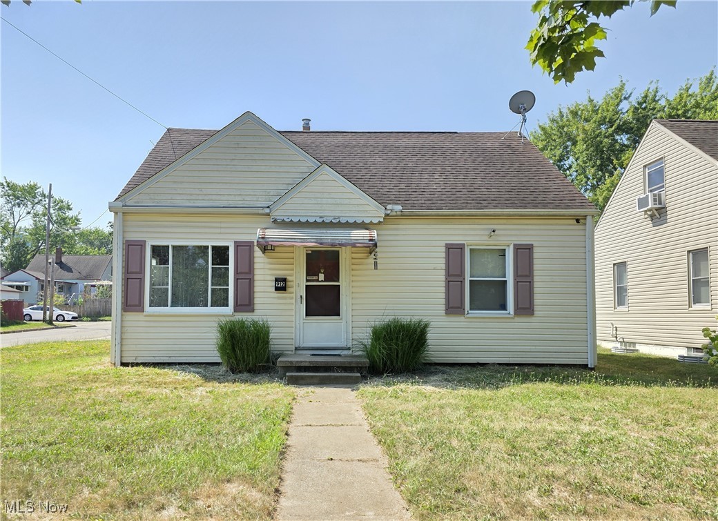 Welcome to this charming 3-bedroom, 1-bath Cape Cod in Firestone Park. The inviting living room features arched doorways and beautiful hardwood floors that flow into the main-level bedrooms. The kitchen is bright and functional with marble-look flooring, and included appliances. Upstairs, a large third bedroom offers flexible space perfect for a primary suite, home office, or creative studio. The full basement provides excellent storage or the potential for finishing. Outside, you’ll find a spacious corner lot with a detached two-car garage and paved driveway. With its combination of vintage charm, modern updates, and a great location near parks, schools, and local amenities, this move-in-ready home is a fantastic find. Call today to schedule a private showing.