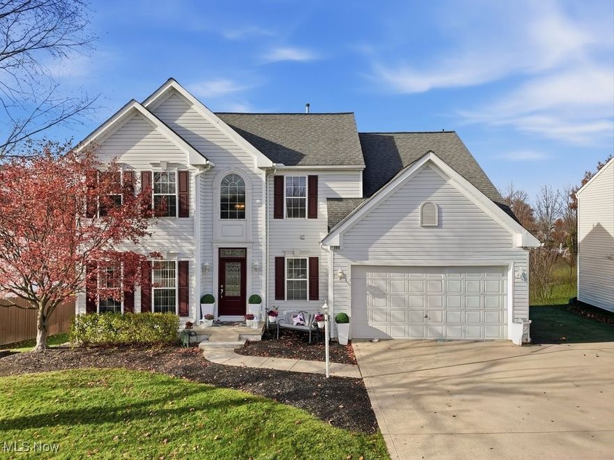 Welcome to this Beautiful Colonial. Spacious 4 bedrooms and 3.5 bathrooms waiting for a new family. Large foyer, living room and dining room, and half bath. Beautiful large kitchen with granite countertops and plenty of soft closing cabinets and a full pantry closet, with stainless steel appliances which stay with the home. A large morning room with windows. Family Room with an electric fireplace and a dining room too. There's a laundry room on the first floor. Upstairs, a large master bedroom with a jacuzzi and a walk-in shower, and California walk-in closets. Three remaining, nice sized bedrooms, and a full bath. There is a fully finished basement with endless possibilities, with a washer and dryer, and full bath, bedroom, and wiring for the kitchen. Plenty of room left for the hobby room, play room, or exercise room. Plus walk-out basement. Laminate flooring throughout the home, except for the bedrooms. Outside, is a large two-tiered deck for all of those family gatherings or summer cookouts, or just relaxing. Sprinkler system too. This beautiful home is on a cul-de-sac street, with a two-car garage. Close to shopping and I-71 Highway. All window treatments stay.