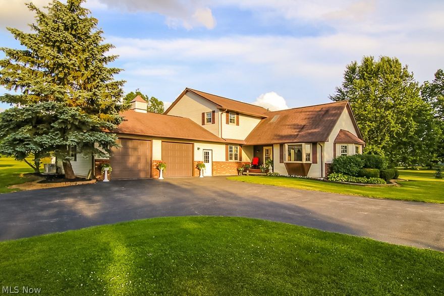 Don't miss this incredibly well-maintained property in a rural setting, with easy access to major highways! This one-owner home has so much to offer. The beautiful family room addition features hand-hewn beams, hardwood flooring and a gorgeous fireplace, which can be converted back to wood burning if desired. Large, well-planned country kitchen with walk-in pantry offers ton of storage and counter space. Bright, airy formal living room features bay windows and vaulted ceilings. Bedrooms are generously sized - master suite features two large closets. Full basement features a finished office area and loads of additional storage. Fenced patio area with in-ground pool (high efficiency pump and liner replaced in 2016). Upgrades include: Geothermal heating and cooling system installed in 2008, a 24 kilowatt whole home generator (which will run everything including the pool pump). Water softener system installed in 2016.