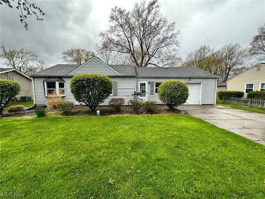 Cute 3 BR 1 BA Mentor ranch with attached garage and spacious back yard. Updates throughout. No section 8 or vouchers, NO PETS. This is a great opportunity!