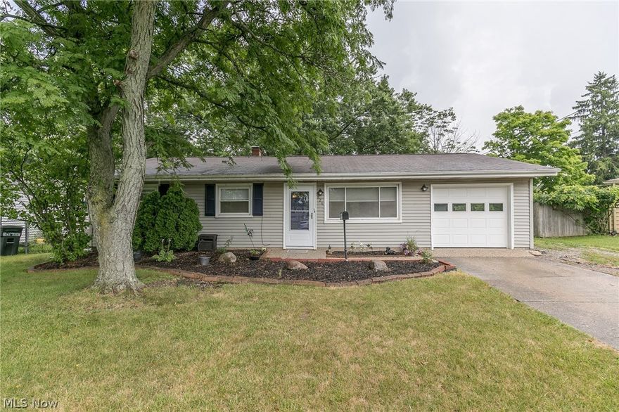 Why rent, when you can own this nicely updated Ranch nestled near the heart of Medina! Once inside, you will take notice of the new laminate floors(2017) & neutral paint that flows throughout the nice open layout. The lovely living room boasts a big bright window & leads to the tastefully updated eat-in kitchen that supplies all new appliances, kitchen sink, washer & dryer(2017), subway tile backsplash & updated cabinets & countertops. 3 comfortable bedrooms & updated full bath. The utility room, convenient 1 car attached garage w/new garage door, opener & floor(2018) & backyard storage shed provide ample storage.  You will enjoy the park-like, fully fenced backyard. 1 year home warranty provided, brand new hot water tank, front sidewalk(2017) and much more! Great location near shopping, restaurants & parks. A wonderful value! Call today for a private showing.