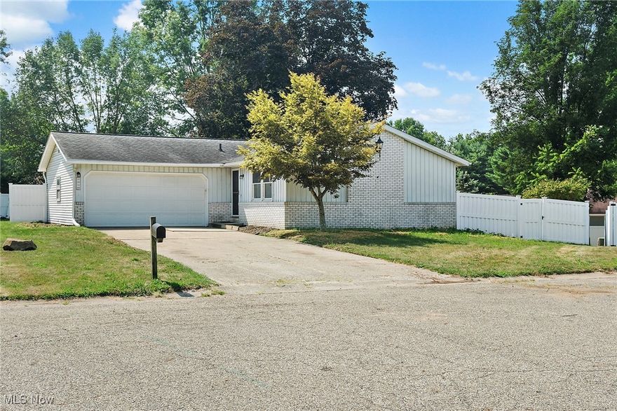 Discover this charming ranch home, built in 1976, offering a perfect blend of comfort and functionality. This 3-bedroom, 1.5-bathroom gem features a cozy dining room and a well-equipped kitchen with a brand new range and refrigerator, ideal for everyday living.

The lower level expands your space with 3 additional potential bedrooms and a convenient laundry area. Enjoy outdoor living in your fenced-in backyard, perfect for family gatherings and privacy. The property also includes an attached 2-car garage and is situated on a peaceful cul-de-sac.

Located within the Tusc. Valley School District, this home provides the ultimate blend of convenience and community. Schedule your visit today to see all the possibilities this home has to offer!