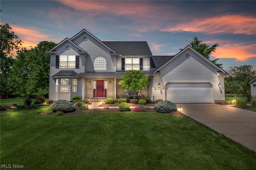 Don't miss this slice of heaven nestled in the Timbercreek allotment of Keyser Park in Cuyahoga Falls. Thisrare property sits on just over an acre with a private pond, in-ground pool, wooded view, multi-level stone patio, needs no updates and is move-in ready! The first floor living and family room space is inviting and cozy, connecting to a fully updated kitchen with beautiful cabinetry, countertops, appliances, and hard wood floors. The office comes with custom built-in double desks and cabinetry, perfect for working from home or used as a homework space. Pantry, laundry room, and half-bath finish the first floor. Upstairs you?ll find three well-maintained bedrooms with a full bathroom to share. The primary bedroom is large with open en-suite bathroom with separate toilet and shower room, as well as a walk-in closet with custom built-in shelving. The finished basement comes with another bedroom and large full-bathroom. The recreation area with new LVT is perfect for a theater room or additional living space.The backyard is arguably the gem of the home. A multi-level stone patio with room for standard-sized grill opens up to a gated in-ground pool surrounded by beautiful landscaping and mature trees. Beyond that is a wooded area and green space which leads to the private pond. Pond is owned by this property and three neighbors. Pond maintenance is responsibility of 4 owners and is split equally amongst all parties. Cost is typically around $450 once annually and is managed by neighbor. Call for further details.