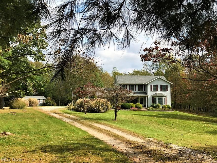 12570 Grant Road. Great 4 BR, 3 Bath home right in the middle of 5 level acres, mostly woods, sitting back a long lane. With large rooms and an open feeling it is sure to delight. Partially finished walkout lower level. Great LL workshop area, too. Relaxing east-facing deck that is shaded in the afternoon.  Quality-built by Yoder Homes with 2x6 walls, Andersen Windows, new roof, and many other quality things not visible. Backing up to Apple Valley, it is on county water & sewer. Large yard barn for mowers & lawn tools. Heat budget is very low with a Harmon stove, making main living area quite cozy ($500-$600 in pellets per year). House has central air and a whole house attic fan. Convenient location with easy access to Mount Vernon or to Apple Valley. Pick up an inexpensive Apple Valley lot and enjoy the best of both worlds. East Knox Schools.