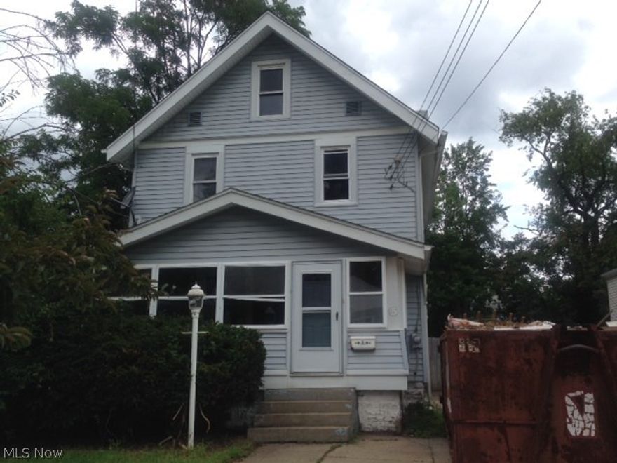 Colonial home with 3 bedrooms, kitchen, dining room, 1 bath and enclosed front porch and wood deck off of the kitchen. Bath has updates and some windows are newer. Nice storage shed in back yard.
