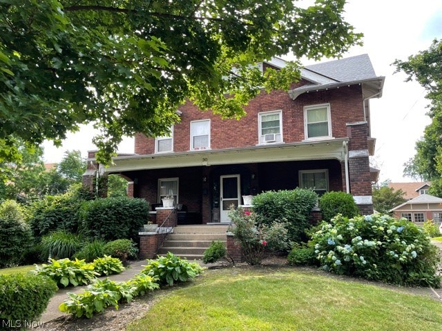 Welcome to STUNNING 30 Casterton Avenue, located in the highly desirable Highland Square. This very well-maintained home boasts over 4000 square feet of beautiful craftsmanship. Original hardwood floors, gorgeous coffered ceilings, built-ins, staircases and original charm can be found throughout this home built in 1908. In this all brick, side by side, duplex you will find 4 large bedrooms and 1.5 baths on each side and several wood-burning fireplaces. One side has been updated with charming penny tiled bathrooms and a kitchen with black and white tile to keep to its original period. Use your own design style to put your stamp on the kitchen and bath on the other side. This very lucrative investment property can be rented on either side or picture yourself living mortgage free while renting out just one side and living on the other. The choice is yours.
One side is tenant occupied for $950/month + utilities. Lease valid until March 2022.