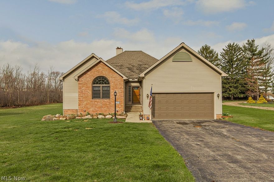 Wow! Welcome to this sprawling style cape cod home … could act as a ranch with a "bonus" loft space! Updates galore! Whole house freshly painted, carpet installed early in April, newer ceramic title in kitchen and second bathroom. Open and spacious floor plan with cathedral/vaulted and nine foot ceilings in the majority of the home. The kitchen update includes all stainless steel appliances, countertops, sink, faucet, garbage disposal and window treatments all done in 2013. The kitchen also boasts plenty of room for entertaining and family gatherings with a lot of natural light through the sky lights … the elegant dining is off the kitchen/great room. The great room has vaulted ceilings, fireplace, views of the open loft, including newer slider to the expansive deck (that was recently stained) and the above ground pool. The well appointed master suite has abundance of closet space with an awesome master bathroom. Two guest bedrooms, one with vaulted ceilings and palladium window awaits the next buyer. Spacious second floor loft overlooks the great room. Loads of storage. First floor laundry with washer/dryer included in the sale. Over an acre of yard, with sprinkler system. Oversized two car garage. Home warranty. Take Action Now!