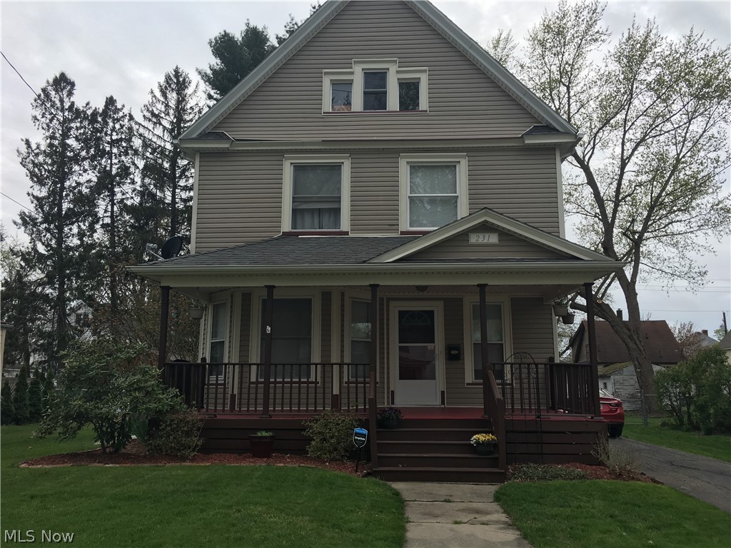 Say hello to this new listing!! This three bedroom two bath home is waiting for the new owners to move in. This well taken care of home boasts a spacious family room with a flat screen included and a beautiful gas fireplace for those cold nights with enough room to entertain your family and friends. This leads into a formal dining room for all those special family dinners with one of the nicest ceilings I have seen in a home. The kitchen is spacious with a pantry close by and a first floor half bath. Take the freshly painted stairway up to the second floor. On the second floor you have three nice sized bedrooms and a huge updated full bath with plenty of storage. Need more room head up to the third floor and let you imagination run wild. This can be used as another bedroom or extra living space. The outside has been freshly painted and landscaped. Enjoy this over sized front porch during the summer and if you need privacy head to the back porch that is fenced in for your pets. The one car garage adds extra storage for your toys. This house has many updates and is move in ready! Did I mention that its under $80,000?! Don't sleep on this one because it will gone!