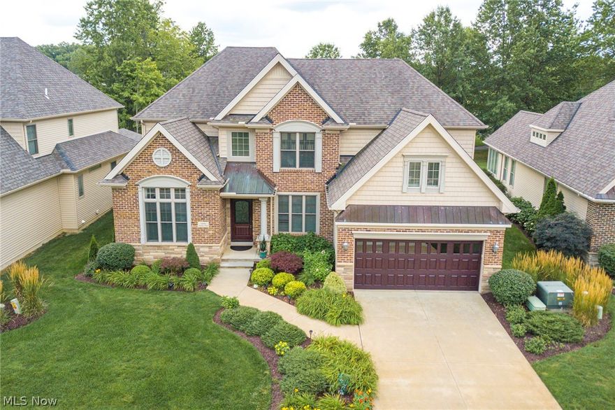 Escape to the beauty of Legacy Pointe Golf Community & find the home of your dreams! This home was Kopf Builders model from 2007 to 2017 and it is loaded w/upgrades & quality craftsmanship throughout! The bright & open lay-out of this beautiful 3 BR, 2.5 bath home is spectacular & perfect for entertaining! As you enter the foyer, the spacious dining room w/tray ceiling is to the right & the Office w/custom built-in cabinets is on the left. Notice the attention to detail; hardwood floors & high ceilings w/lovely crown molding flows throughout most of the home. The Great Room greets you with ample natural light provided by the 2-story wall of windows. It has vaulted ceilings and a 2 -story stone wall w/gas fireplace & built-ins. The stunning Chef’s Kitchen has custom distressed cabinets, granite countertops & all stainless-steel appliances. The 1st floor Master BR has a wall of windows, 2 walk-in closets w/custom shelving & access to the stamped patio w/views of the 16th tee box & commun