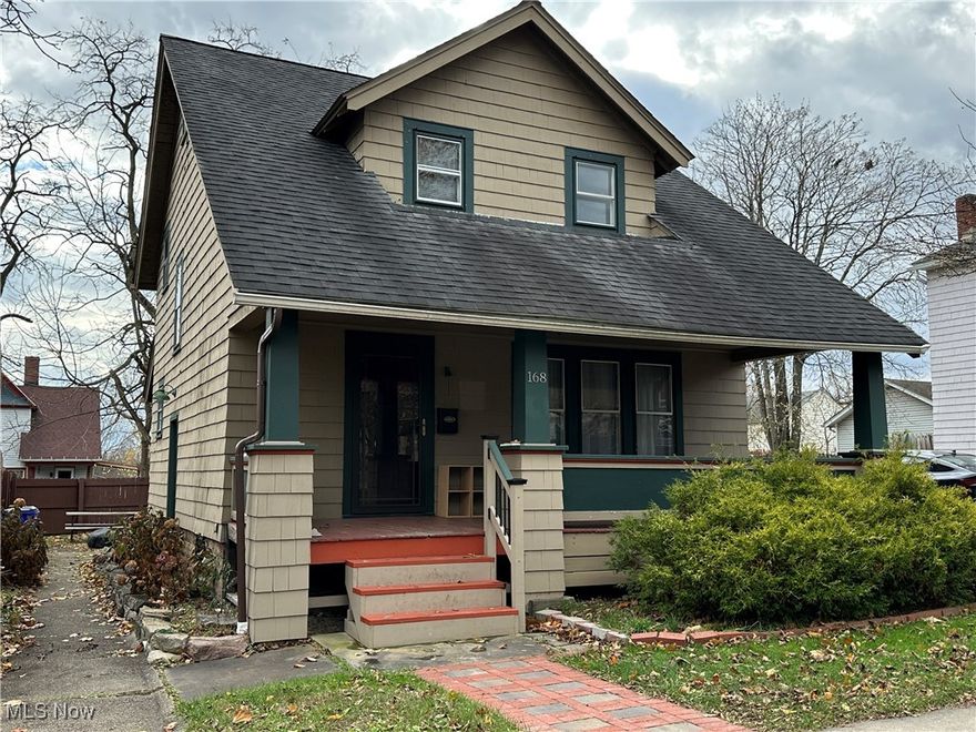 Two story, 3 bd, 2 full bath home large front porch to sit and enjoy the cool evenings. Spacious Living Room w/a fireplace, eat
in Kitchen. Bedrooms feature hardwood floors, one has a sitting area attached to it, one w/walk in closet. LL w/built in
shelving & a utility room. Lots of potential, must see to appreciate. Some painting and patching still in progress.