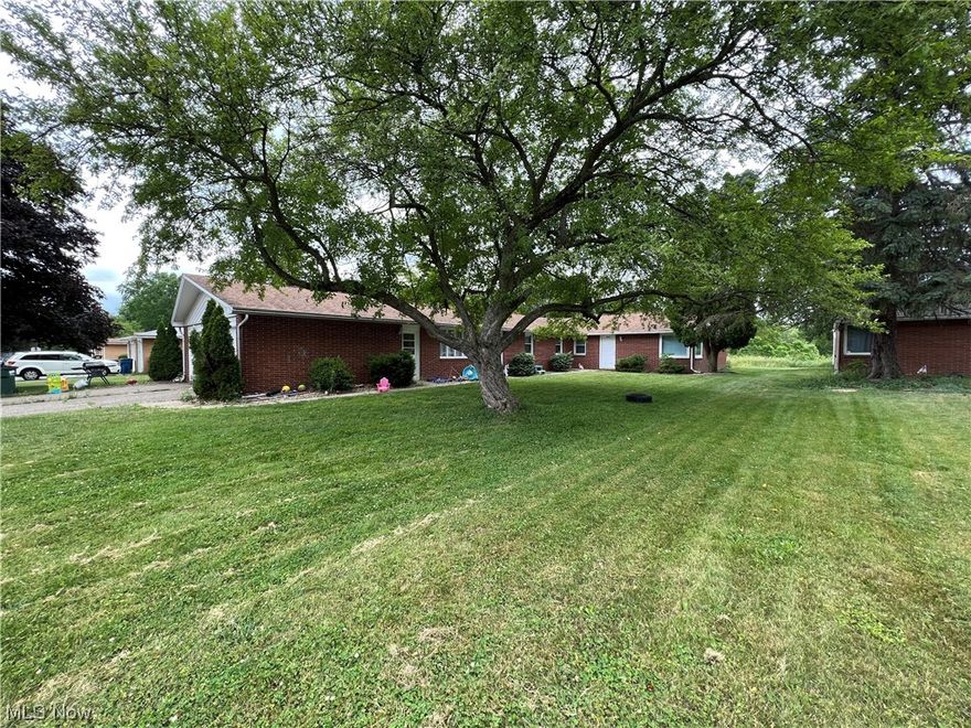 Wonderful investment opportunity. A rare find ranch style duplex in Plain Township and Plain Local Schools. One side is 1,161 square feet with 3 bedrooms, 1 full bath and a half bath. The other side is 1,134 square feet with 3 bedrooms, 1 full bath, and a half bath. There are spacious rooms, unfinished basement, and a lovely eat-in kitchen with a sliding door to a patio overlooking the private backyard. Property has quick access to the Middle Branch Trail of Stark Parks. Each unit gets one garage. Being sold as is.