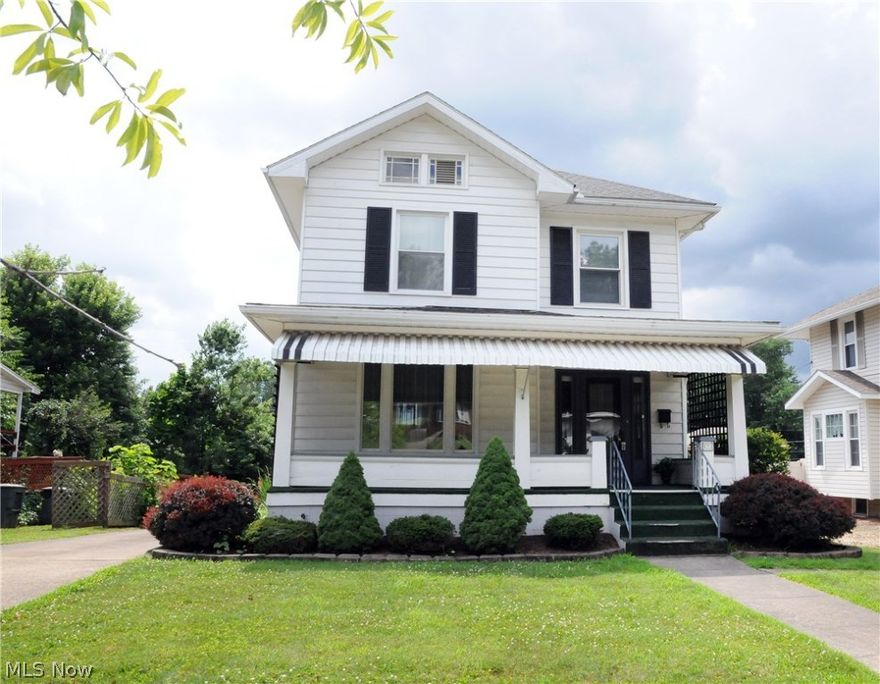 This spacious 2 story home has been well cared for & maintained.  There have been updates with a newer architectural roof, central air and furnace that were replaced approx. a year ago.  Beautiful leaded glass panels flank the front door, and there is a great covered front porch.  A concrete drive leads to the attached single car garage and nice back yard.  Truly a nice home that just needs your personal touches.