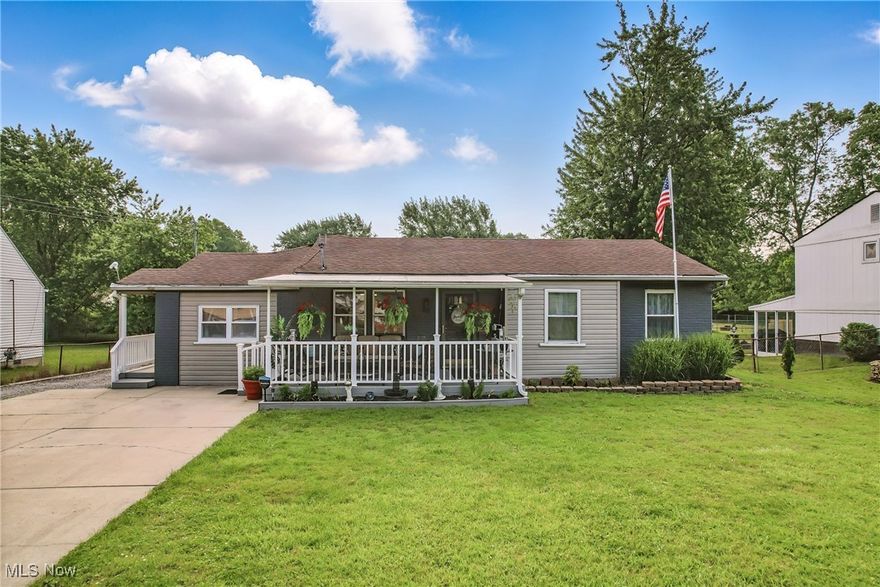 Hard-to-Find 4-Bedroom Ranch with In-Law Suite Potential – Updated & Move-In Ready!  Don’t miss this rare opportunity to own a spacious, beautifully updated 4-bedroom ranch with flexible living options—perfect for extended family, guests, or multi-generational living!  This home offers a warm and functional layout featuring a bright living room, separate dining room, and a stylish IKEA kitchen complete with appliances, tiled countertops and backsplash, a corner sink, and plenty of storage. The oversized master suite is a true retreat—featuring a large bedroom, private bonus room or sitting area, and a luxurious en-suite bath with jetted tub, separate shower, and in-suite laundry. The master also includes both a walk-in closet and an additional double closet, plus doors that open to the back deck for easy indoor-outdoor living.  Additional highlights include:  Covered front porch perfect for morning coffee or evening relaxing - Double cement driveway plus a separate gravel drive to the 1-car detached garage - Shed and extra storage unit for tools, equipment, or hobbies!  Numerous updates including newer furnace, hot water tank, light fixtures, and more!  With its versatile layout and thoughtful upgrades, this home checks all the boxes for comfort, convenience, and value. Schedule your private showing today!