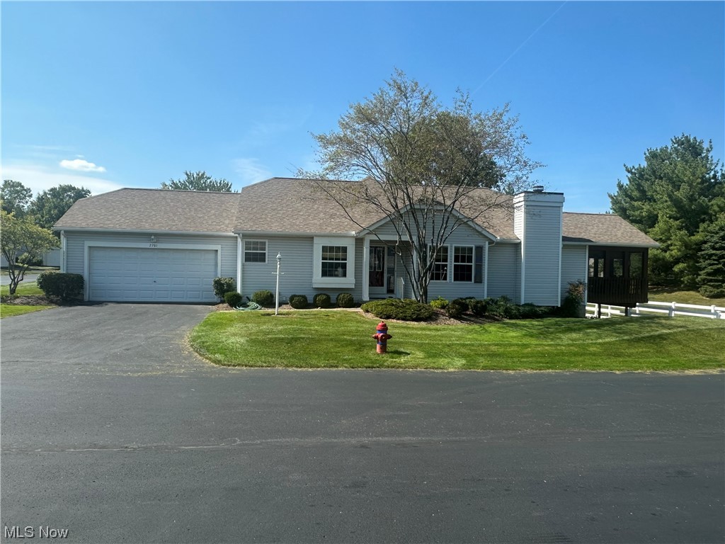 An affordable 2 bedroom, 2 bath ranch condo in the desirable Woodbury Condos. This unit features a large great room with vaulted ceiling, a fireplace, and opens to a screened porch. A large master suite has vaulted ceilings. An eat-in kitchen also has a dining area. The basement is partially finished, with a lot of storage remaining as well. There is a 2 car garage, first floor laundry, and so much more. Come visit the estate sale September 22-24th.