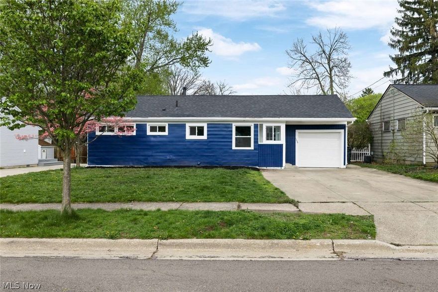 Beautifully renovated 3-bedroom, 1-bath home in Akron’s desirable North Hill area, conveniently located near Gorge Metro Park and quick highway access. This move-in-ready property offers easy first-floor living with all bedrooms, bath, and main living spaces on one level.

Inside, you’ll find a fully updated interior featuring brand-new luxury vinyl flooring, fresh paint throughout, and new interior doors. The stunning kitchen has been completely refreshed with new soft-close cabinets, granite countertops, a stainless steel sink, and stainless steel appliances. The bathroom was fully remodeled with a stylish tile surround for a clean, modern finish.

Major updates provide peace of mind, including a brand-new roof, brand-new windows, and a new garage door with opener. This beautifully updated home combines comfort, convenience, and quality craftsmanship in a great location close to parks, shopping, and commuter routes.