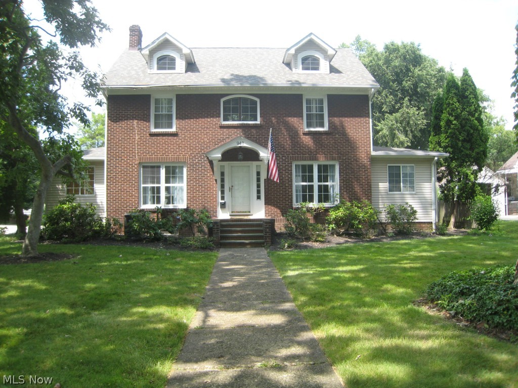 This Stately Brick Colonial on Chestnut Boulevard has 4 bedrooms and 2.5 baths. Such a welcoming feel to this home. Check out the exceptional hard wood floors. You will love them. There is tastefully done living room great for entertaining. A formal dining room with built in shelving and 2 hutches. A cozy tv. room with ceramic tile. The kitchen has Corian counter tops, custom cabinets and all appliances. There is a bonus room off of the kitchen 20x8, a possible breakfast room or office, so many options. Three bedrooms on the second level. The third level bedroom is 32x13. Basement is partially finished with a full bath. A deck in the back Great for relaxing and grilling. Just a lovely home.