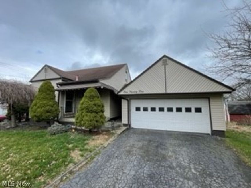 What a great cape home on Youngstowns West Side! This cutie features a large living room, eat-in kitchen and 2 spacious bedrooms on the first floor. Plenty of storage space with a pantry and linen closet in the hallway, and a coat closet in the front foyer. The second floor is very large with high ceilings and tons of built ins. Would make a fantastic bedroom (no need for dressers!) office, playroom or any other extra room space you can dream up. Bathroom has new vanity, toilet and plumbing. Full basement with new hot water tank (2022), utility sink and additional shower stall. 2 car garage with electric and a private, nice back yard. This home needs only cosmetic love and attention and is ready for its new owner! Would also make a fantastic addition to any portfolio; cleaned up and painted this would easily rent for 850.00 a month.
MULTIPLE OFFERS, ONE OF THE SELLERS WILL NOT BE BACK IN TOWN TO REVIEW UNTIL FRIDAY 04/08/22 2:00 p.m. ALL OFFERS DUE BY THAT DATE AND TIME