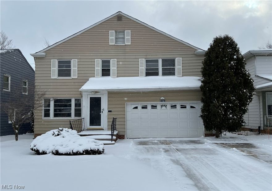 Opportunity!! Opportunity!! This spacious 4 bedroom, 2.5 Bath Colonial home with 2 car attached garage has tons of potential. The first floor features an eat-in kitchen, formal dining and living rooms, library/study, and a 1/2 bath. The second floor has 4 bedrooms and a full bath. The basement is finished and has a 3 piece bath. Property being sold "AS IS". Seller will not make any repairs. Square footage does not include the finished basement.