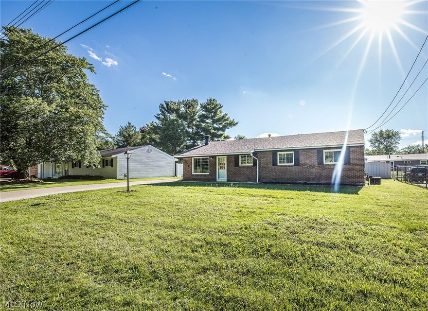 This is the move-in-ready brick ranch that you have been waiting for! 3 bedrooms and 2 full bathrooms, a spacious, tastefully upgraded eat-in kitchen with crown molding, brand new floors and moveable (yes, moveable!) island. The current owner has cared for it meticulously over the years with a new roof in 2019, new garage door opener just a few weeks ago, new main water pipe under the house, new laundry shut off valves, garbage disposal and extended concrete driveway. Let your imagination run wild in the workshop garage of your dreams, or in the bonus room (Bar? Office? Playroom?) between the enormous living room and the kitchen. Come for your showing today and start imagining your best one-level-living life!