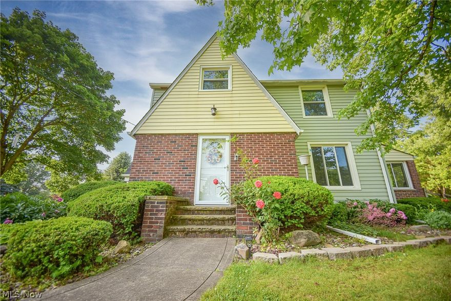 Welcome home to this charming 3-bedroom, 2.5-bath Colonial tucked away on a private 1.23-acre lot, offering the perfect blend of comfort, character, and space to spread out. From the moment you pull in, the inviting landscaping and peaceful setting create a warm first impression. Step inside to the foyer with a cedar closet, where elegant French doors lead into a cozy living room featuring hardwood floors and a wood-burning fireplace. From there, the layout flows naturally into the dining room, highlighted by a built-in corner cabinet and sliding door that brings in beautiful natural light and opens to the patio and backyard. The kitchen is both functional and stylish, showcasing granite countertops, tile backsplash, ceramic flooring, a pantry, and an eat-in area, with a convenient half bath just steps away. A bright 4-season sunroom offers the perfect place to relax year-round, with peaceful views of the side and back yard. Upstairs, you’ll find three nicely sized bedrooms, a full bath with both a tub and a walk-in shower, and the convenience of second-floor laundry. The carpeted attic provides additional flexible space ideal for a hobby room or storage. The finished basement adds even more living space with a large rec room, full bath, and two additional rooms currently used as a home gym, one with a sauna, plus plenty of storage throughout. Step outside and experience your own private retreat. The expansive concrete patio is perfect for entertaining or unwinding, overlooking the above-ground pool and a fully fenced green space ideal for pets, play, or hobbies. Beyond the garage, you’ll find an additional peaceful escape with a charming water feature, a paver patio with a fire pit perfect for a picnic area or quiet retreat, and a convenient storage shed—all surrounded by serene privacy and open views. Updates include patio sliding door (2019), HVAC (2019), sump pump (2017), and a new roof to be installed this spring!