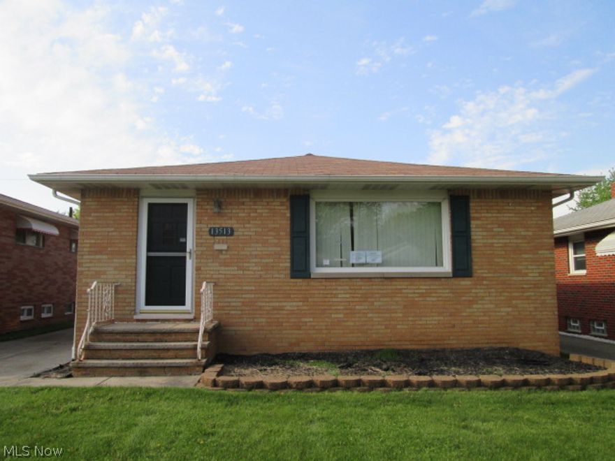 Care free living in this three bedroom brick ranch! Features spacious kitchen with plenty of cabinet space and a separate eating area. Large living room. Newly remodeled bath. Full finished basement with full bath. Central air for those hot summer days. Large two car detached garage. Plus more! This home could be gorgeous with some carpet and paint and a little TLC! Located just minuets from schools, shopping, rec center, transportation and highways.