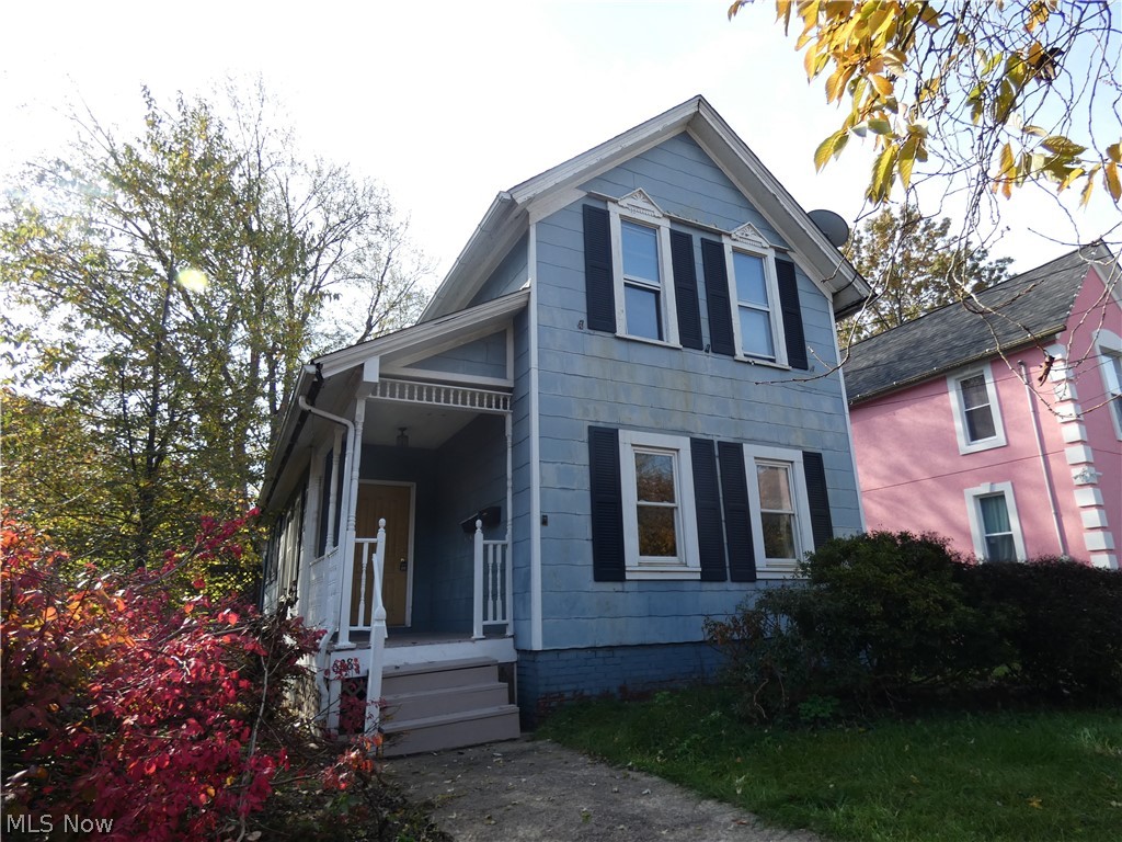 HANDYMAN SPECIAL! Great opportunity in a fantastic central location just one block from Summa Health Akron main campus, Market Street and just minutes from Route 8 and I76. Loads of potential. First floor bedroom and and open first floor with large dining and living areas and first floor bathroom. Two nice sized bedrooms on second level. Large unfinished basement appears to have been waterproofed and contains a washer/dryer and a second shower (condition unknown). Rear deck overlooks the spacious fenced backyard with shed. Sold strictly AS-IS. No FHA or VA.