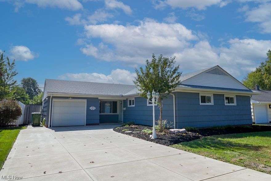 OPEN HOUSE TUES.10/3 from 5-7pm. Sharp, 3 bedroom ranch made for easy living in Parma Heights. The entire interior was just professionally painted in neutral tones along with the back deck to welcome its new owner.  Fresh landscaping, exterior siding scraped and painted (2022), Nature Stone flooring in garage, well-manicured yard with privacy fence.  The interior has new carpeting throughout (2022).  Electrical box and GFCI updates (2022). The home was inspected in 2022, inspection report is available upon request and updates were done afterwards.    Just move in and enjoy!