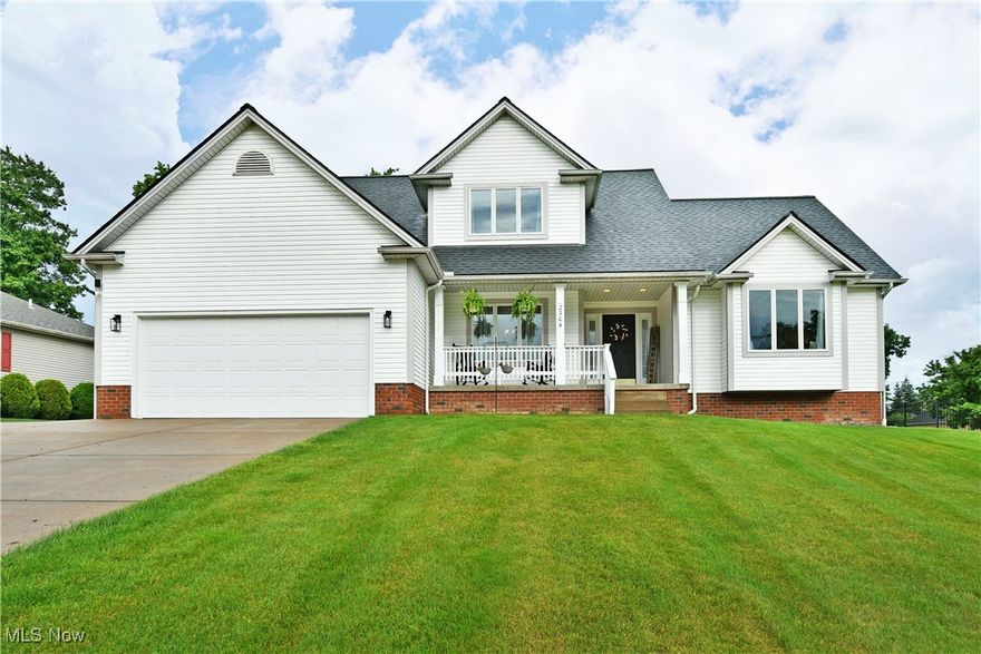 Bespoke Cortland living like you’ve never seen before; this elaborate four plus bedroom home is here to excite with three finished floors of masterfully updated and highly styled living with so much more! Welcome to one of the most desirable local neighborhoods as you take in the curb appeal at Bianca Ln. The prominent home sits high on a raised lot, instantly captivating with its high contrast appearance and picket lined, covered front patio where you can relax in the summer days to come. A fenced-in backyard adds to the appeal with its above ground pool and sizeable rear patio. Inside, the tremendous residence begins with sun washed formal dining as a tray ceiling presides overhead. The tile foyer transitions into a wonderful central living room as it sweeps past the main staircase. Meanwhile, the first-floor master bedroom suite waits around the corner with its illustrious quarters and a remarkable private bath with dual vanities, soaking tub, hidden shower and walk-in closet. Further along the first floor, casual dining enjoys elegant lighting as a delightful half bath hides around the near corner. The cabinet lined kitchen wraps around to maximize countertop space while first floor laundry completes the floor. Upstiars, three additional bedrooms accompany a brightly lit full bath at the end of the hall. Down below, the show continues as the fully finished basement brings surprises like a private theatre experience, bonus room and lounge plus a stunning full bath. Call today for more!