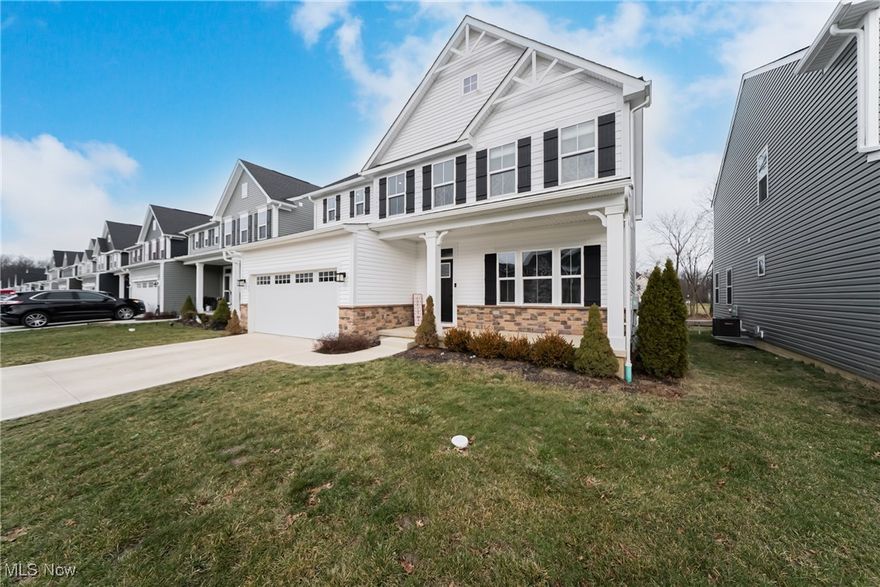 Welcome to Sandy Springs, where “move-in ready” actually means move-in ready — and this 4-year-young Lehigh model colonial delivers big on space, style, and upgrades. With just over 3,000 sq ft, this home was built for modern life and then leveled up with all the right touches. The LVT flooring throughout the entire first floor gives you that clean, durable, luxury look, while the upgraded kitchen brings the wow-factor with enhanced cabinetry, counters, and appliances—perfect for everything from weeknight dinners to full-blown holiday hosting. The open layout flows right into the great room where a cozy fireplace anchors the space and makes it feel like home the second you walk in.

Upstairs, the primary suite is a true retreat, featuring a spa-style bath with a large tile shower that feels more like a high-end hotel than a builder-grade afterthought. The real showstopper is the huge upstairs loft. This is not your average “bonus nook.” This is a full-on second living space—ideal for a game room, movie lounge, kids’ play zone, or even a second home office setup. It’s big, bright, and flooded with natural light all day long… basically whatever you need it to be, it can handle it. And don’t forget the basement—already plumbed for a full bath, giving you a head start on future finishing plans (because we both know extra space becomes extra value). As for the location you’re perfectly positioned near shopping, dining, and highway access, making trips to Sandusky, Catawba, or Cleveland smooth and simple. Plus, Sandy Springs sits in the highly regarded Amherst School District, one of the area’s biggest perks. This home has the space, the upgrades, and the lifestyle—and it’s ready for its next owner to show it off.