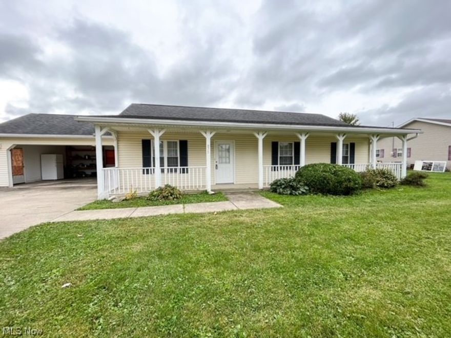 Don't miss out on one-story living in this charming ranch on a quiet side street in the village of Bailey Lakes! The large open backyard is yours for the taking to make it your own style of oasis. A short drive to town, but also local amenities and convenience stores to meet your needs. This home has been well-kept and is ready for its new owner. Enjoy the large eat-in kitchen with fresh, cheerful paint. Built in 2005, central air, and a covered porch just waiting for a personal touch. Call your favorite realtor today for a private showing.