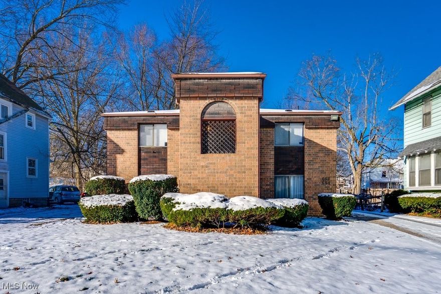 Come see this beautiful all-brick duplex featuring a rare 4-car garage, located just minutes from the University of Akron. Each unit offers a bright, open floor plan with a spacious living room, dining area, and kitchen—perfect for both owner-occupants and investors alike.
Both units feature 2 generously sized bedrooms with oversized closets and 1 full bath per floor. New flooring throughout both units (2024), all-new paint in both units (2024), and new hot water tanks for each unit (2024) make this property truly move-in ready. The upper unit includes newer appliances, adding even more value.

For first-time buyers, this is an ideal opportunity to start building your real estate portfolio—live in one unit while renting the other to help offset your mortgage (the ultimate house hack). Savvy investors will immediately recognize the strong upside and demand for well-maintained multi-family properties.

All brick construction, major updates already completed, and a prime location—this is one you don’t want to miss. Call today to schedule your private showing!