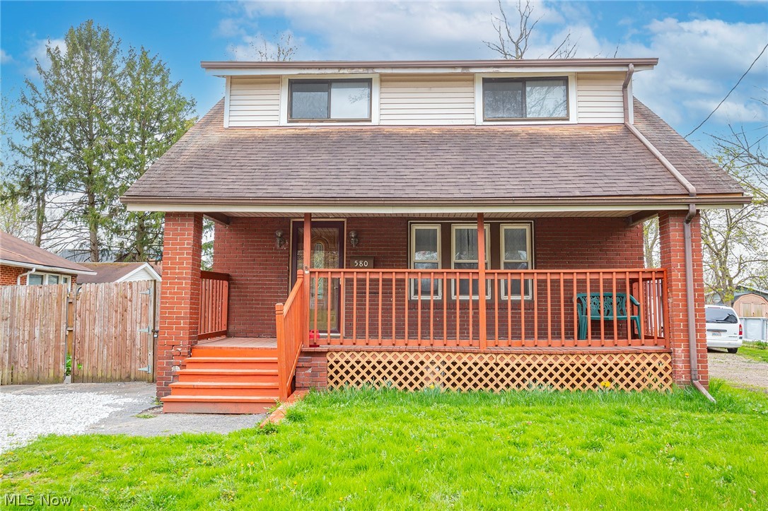 Great opportunity to own this well maintained and renovated home. You are greeted with a large oversized front porch that has potential to wow with curb appeal. The bright and airy living room shows off the new flooring that you will find throughout the house. The dining room boasts charming built ins and french doors. A nice sized kitchen and bonus space that could be used as an office complete the first level. Upstairs you will find 3 bedrooms and a full bath. There is another full bath in the basement. The backyard offers a large deck, perfect to host any outdoor gatherings and an oversized 1 car garage. This home has so many possibilities. Call your Agent for a private showing today!