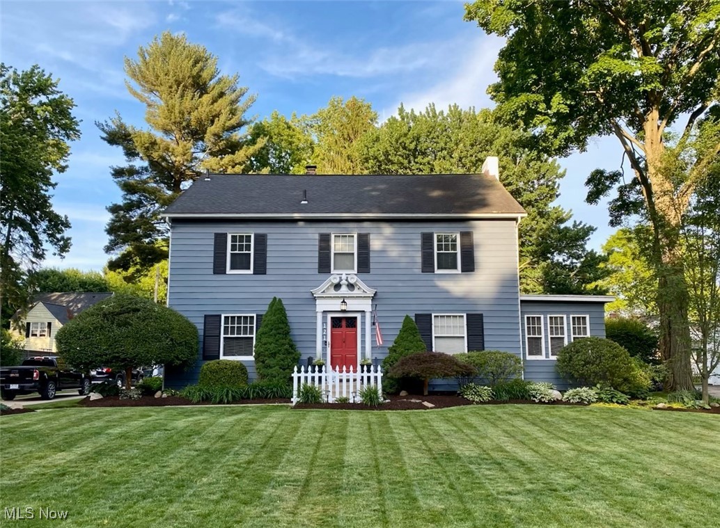 Home Warranty Included! Located in a quiet and serene West Akron neighborhood, this charming Colonial offers four bedrooms, 2.5 baths, and a seamless mix of timeless character and modern updates. When you enter the spacious foyer, your eyes will appreciate the openness of the main level. To the right, you'll love the expanded living room with impressive mantle and gas log fireplace, a Sun filled Den can be used for an in-home office or a quiet place to read. A three-season porch overlooking the backyard is off the back of the living room. To the left of the entry is your formal dining room, attached to the kitchen and nicely updated in 2023, boasting new appliances, durable LVT flooring, sleek epoxy countertops, a breakfast bar, and tons of cabinet space. The main floor has a light-filled layout, perfect for everyday living and entertaining. The second floor offers four spacious and well-decorated bedrooms, a nice-sized owner's suite with a remodeled master bath, and a walk-in shower. The partially finished lower level offers a recreation room with updated flooring, plenty of storage, and laundry.
The outdoor space is truly an oasis, featuring a custom-poured concrete patio with a gas fireplace (2021) for relaxing evenings or lively gatherings. The oversized lot has a fully fenced backyard and shed right next to the 2-car garage. The exterior was recently painted (2018), and the meticulous lawn care ensures both beauty and ease of maintenance. With ample charm, updates, and peaceful surroundings, this home is move-in ready and waiting for you to make it yours. Schedule your private tour today!