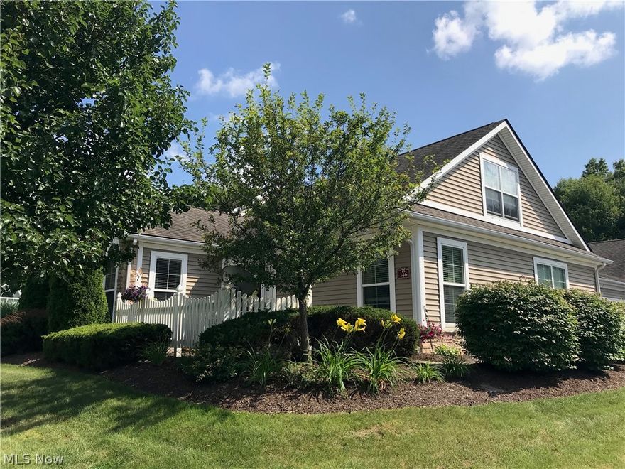 Looking for a Kent, Ohio lovingly-cared-for, turn-key condo with flexible floor plan? Then welcome home to 146 Shaw Drive! Life at Crossings at Golden Pond is peaceful and carefree, set against a backdrop of woods on one side and Golden Pond on the other. Condos in this sought-after community are rarely available. This particular unit is unique, featuring two Master Suites, one upstairs, one on main floor (which spells “privacy” for you and your guests), complete with en-suite baths and walk-in closets! Third bedroom on main floor (also with walk-in closet) could be your office, media room, craft room. Half bath on main floor. Every inch painted recently. Newer washer & dryer also included. Gas fireplace. Vaulted living room. The minute you enter this beautiful condo, you’ll be “home.” Crossings Clubhouse offers a heated outdoor pool, a 24/7 fitness room & a fully furnished social room with full kitchen, large screen TV, billiards & neighborhood social events during the year. The clubh