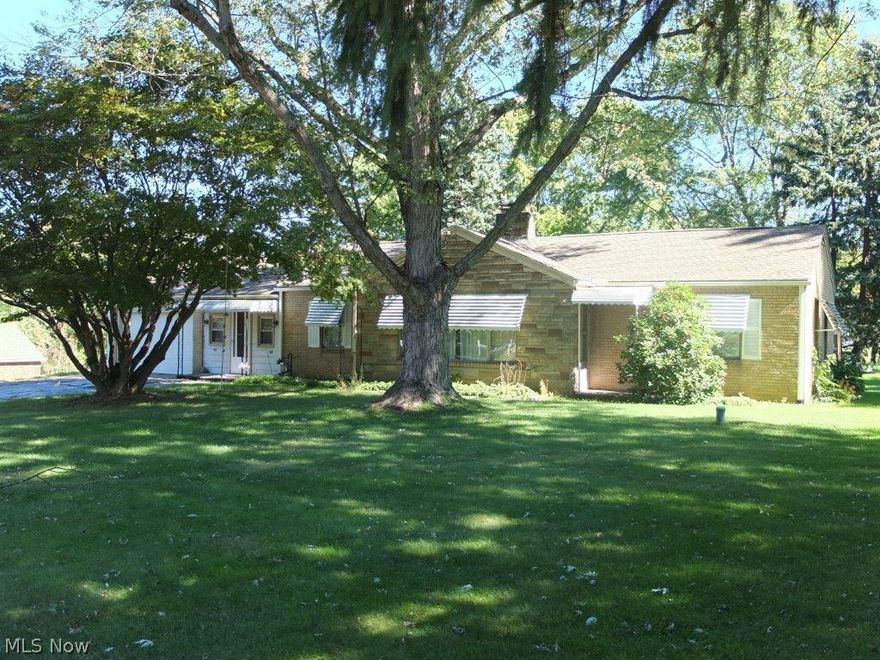 Convenient 1 floor living in this 2 bedroom, 1 full bath ranch home with finished lower level on nearly and acre! Fully applianced kitchen with copper backsplash, pantry, lots of cabinets, countertop range, wall oven, dishwasher and refrigerator. Formal dining room is open to the living room with fireplace and picture window. Formal dining room and dinette too! 2 bedrooms and full bath with ceramic tile floor on main level. Recreation room in lower level. Oversized 1 car attached garage. Screened in porch and nearly an acre lot!