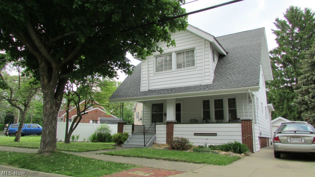This lovely 3-5 bedroom colonial has many charming features.The front porch spans the full width of the house. The back of the house leads to lovely gardens, outdoor brick patio, deck, & 1 car garage with storage. The eat-in kitchen provides a tidy & usable work space for meal preparation. The dining room features nicely finished hardwood floors. The hardwood floors carry into the living room & are accented by an attractive fireplace & mantle. The newly carpeted stairs lead into the comfortable upstairs sleeping area. Bedrooms are a good size, and some have fresh paint and carpet. This floor also boasts an office/solarium style room with lots of natural light.Newly carpeted stairs lead to a newly carpeted 4th bedroom on the 3rd floor, with closet. Many recent upgrades and improvements: new carpet (2014), light fixtures (2014), electric panel & meter(2014),main roof & chimney(2002),plumbing (2005),garage roof (2001),windows (1997),gutters (2008). This updated charmer wont last!