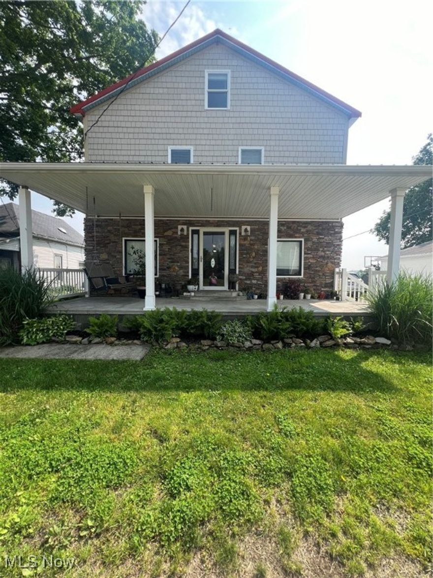 Step into this stunning open-concept home where craftsmanship and comfort meet. The interior boasts exquisite custom woodwork, including handcrafted stairs and railing leading to the attic. The fully renovated kitchen features modern appliances and sleek finishes, making it a chef’s dream. The home is equipped with a 2010 electric forced air furnace with A/C, and a brand-new 50-gallon electric hot water tank installed in December 2024. Roofing is well-maintained across all buildings, with metal roofs updated as recently as 2020. A charming matching playhouse, updated with new metal siding and roof in 2022, adds to the property’s unique charm. Inside, you'll find ceramic tile in both bathrooms, laminate flooring in the living areas and bedrooms, and gorgeous red oak hardwood upstairs. Outside, enjoy the beautifully landscaped yard featuring a 2,500-gallon sandstone pond with a water feature, a gated pool with a deck, and multiple outbuildings. The home also includes a premium water softener, backwashing filter, and a five-stage reverse osmosis system with four years of filters. Recent updates include new lighting in the downstairs kitchen and dining area, all new GFCI outlets, smart Wi-Fi light switches, new ceiling fans in the master bedroom and hallway, a Bluetooth exhaust fan in the bathroom, and brand-new can lighting in the loft and hallway. This home truly offers a blend of beauty, functionality, and thoughtful upgrades throughout.