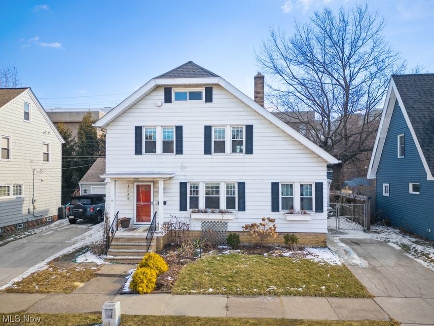 Bathed in natural light throughout, this cozy abode provides a warm and inviting atmosphere from the moment you step inside. The spacious living area boasts ample room for relaxation and entertainment, with large windows framing scenic views and infusing the space with sunlight. Gather with loved ones in the well-appointed dining room. Retreat to the peaceful bedrooms, each offering cozy accommodations and plenty of closet space for storage. Outside, a quaint backyard offers a serene escape for outdoor enjoyment, perfect for morning coffee or evening gatherings under the stars. The property also includes a detached garage for parking and extra storage. Located in a desirable neighborhood, this home provides easy access to a myriad of amenities. Enjoy strolling to nearby restaurants, cafes, and shops, or take advantage of the proximity to freeway access for convenient commuting to downtown Cleveland and beyond. Don't miss this opportunity to own a piece of Lakewood's vibrant community. Schedule your showing today and make this wonderful home yours!