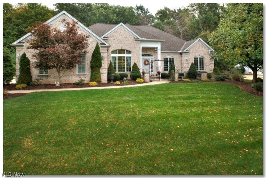 Ranch On Cul-De-Sac. Original Owner With Pride Of Ownership. Fourteen Years Young. Step Into Open Foyer With Marble Flooring. Great Room With Custom Flooring and Window Treatments, Open To Dining Room and Kitchen. 1st Floor Den/3rd Bedroom With French Doors. Hearth Room In With Fireplace, Porcelain Flooring, Granite Counter Tops, Island & Cherry Cabinets. Breakfast Bar and Dinette. Pella Slider To Private View Backyard With Paver Patio. Master Bedroom With Full Bath, Walk-In Closet and Backyard Views. Brick Front and Side Entry Garage. Full, Unfinished Basement, Plumbed For Full Bath. New Motor In Furnace and Hot Water Heater 3 Years. Security System, Sprinkler System. This Is Not Bank Owned Or A Short Sale. Quick Occupancy.