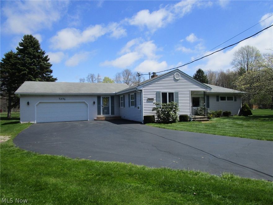 Reduced!! Don't miss this immaculately maintained one floor home in a great North Kingsville location! This super-clean ranch on a large lot is move-in ready! Sunny breezeway is large enough to use as a sitting area or small home office and has TONS of built in storage cabinets. Galley kitchen has plenty of counter and cabinet space, faces east for lots of morning sun as you have your coffee, and also features a handy pass-through in to the Dining Room. Laundry hookups are conveniently located just off the Dining Room area. Family room is large and open; Living Room has the gas fireplace and a little more privacy. Other features include a paved drive, attic storage above the garage, and most of the windows have been replaced. The bathroom has been updated and the sellers replaced the septic leach lines in 2012. City water...but there's also a well (currently has no pump) for washing cars, watering plants and filling up wading pools. Small shed in back yard is handy for lawn tools, gard