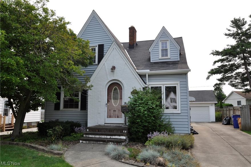 Welcome home to your 4 bed 2.5 bath Cape Cod in a highly desirable area of West Park.  Original hardwood floors in the family room, dining room and both bedrooms on the first floor.  Enjoy your morning coffee in the 4 season sunroom.  The eat-in kitchen features newer cabinets and appliances.  Upstairs is a huge master bedroom with a convenient half bath along with the 4th bedroom.  The finished basement with glass block windows offers additional living space and the 2nd full bath.  Outside is the oversized 2 car garage, extra parking or patio space and a fenced in yard.  Call for your private showing today.