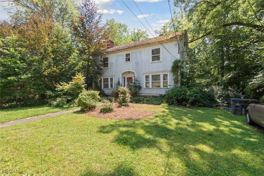 A unique opportunity to transform a stately home requiring renovation into your perfect family residence! Over half acre, it is located within walking distance to College and downtown Oberlin, connected by public sidewalks. Abutting a 12.5 acres park that includes two former water supply reservoirs (fishing permitted!), historic water treatment facilities. and a walking trail around the perimeter that connects to the Oberlin College Arboretum. The home features a traditional layout with spacious living areas on the first floor with high ceilings. A beautiful open staircase from the entry foyer leads to four comfortable-sized bedrooms on the second floor. The basement has a newer boiler installed, and has exterior access. The rear yard is generous and has potential views to the reservoir park and the wetlands beyond. This home is being sold "as-is," inviting you to investigate its potential and imagine its future - schedule your private tour today!