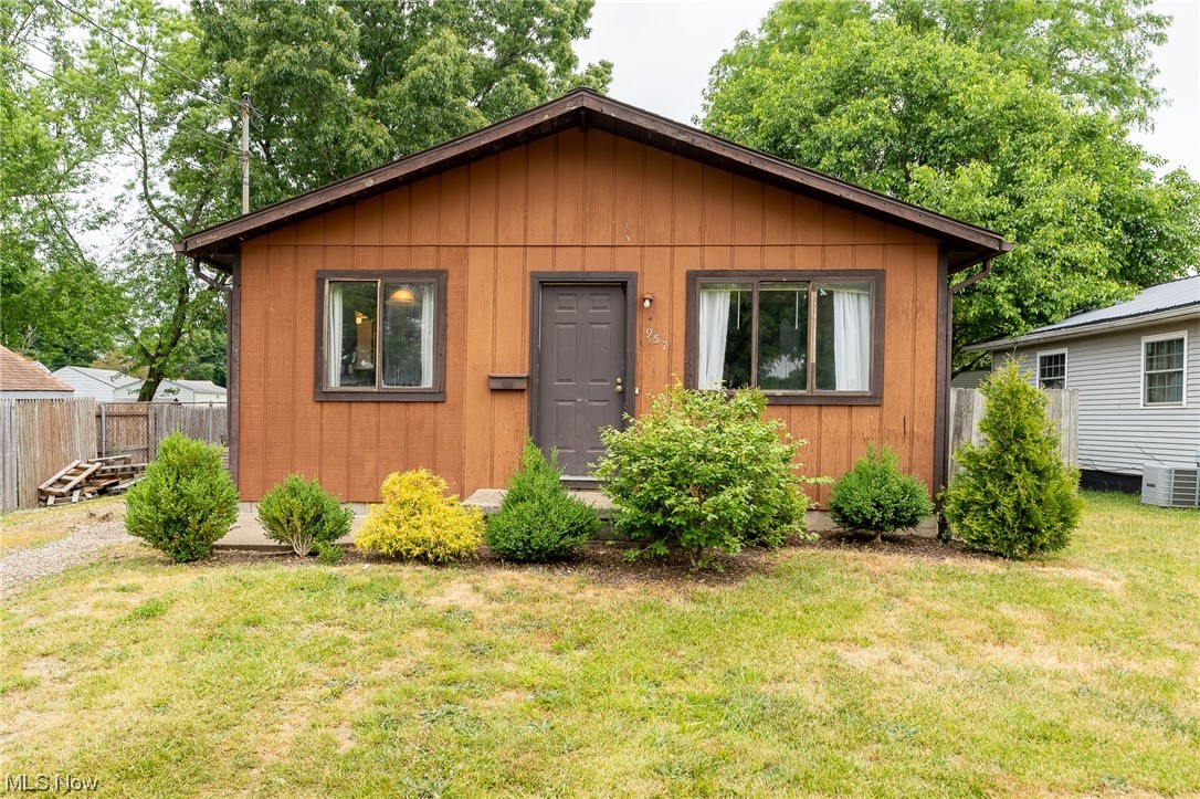 Check out this adorable, move-in ready 3 bedroom / 1 bath home near Portage Lakes! Step inside this newly installed front door (2023) and be amazed but the cozy, home-like feel. Large great room with natural light, fresh neutral paint and carpet flows right into the oversized eat-in kitchen with designated dinette area. Kitchen updates include new LVT floors, cabinet refacing, and back splash. Three generously sized bedrooms with ample closet space and a newly renovated bathroom (2022) with fresh vanity and shower/tub combo finish off the main level. The basement is bright and dry and ready for your finishing touches. Unfinished portion is 22x28 and partially finished separated area is 12x22. Outside is a fully fenced in backyard with large, new shed and plenty of space for entertaining. Brick pavers outside of side door were planned for a patio space and are negotiable. New roof in 2020!