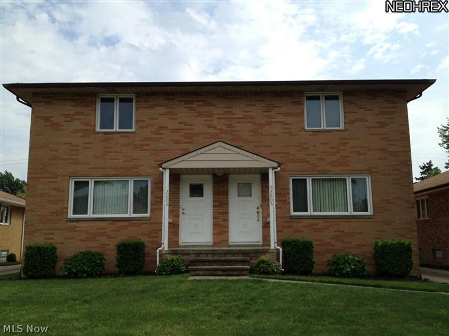 JUST REDUCED!  All Brick 3 BR/1.5BA side by side*Spacious Units with separate Basements* Beautiful refinished hardwood floors* 2803 has remodeled kitchen and baths. Freshly painted*Quiet Street*Paved Drive*Nice Yard*2 car  Garage*Newer windows*Glass Block Windows in Basement installed in 12/09*Circuit Breaker Box in 2013*Washer/Dryer will remain in both units.  THIS IS A MUST SEE!