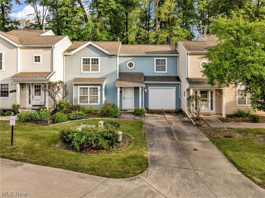 Welcome to this cute condo offering a carefree lifestyle in The Courtyards of Woodbury! Light and bright with newer flooring throughout, the living room and dining room are tandem creating an open floor plan with a sliding glass door to the patio and private wooded setting. The updated kitchen has granite counter tops and stainless appliances. A French door leads to the back hallway laundry, powder room and access to the one car garage. Three bedrooms are found on the second floor with brand new carpeting, generous closet space and share the updated hall bath with a double bowl vanity and granite counter tops. This stylish condo is ready for new owners!